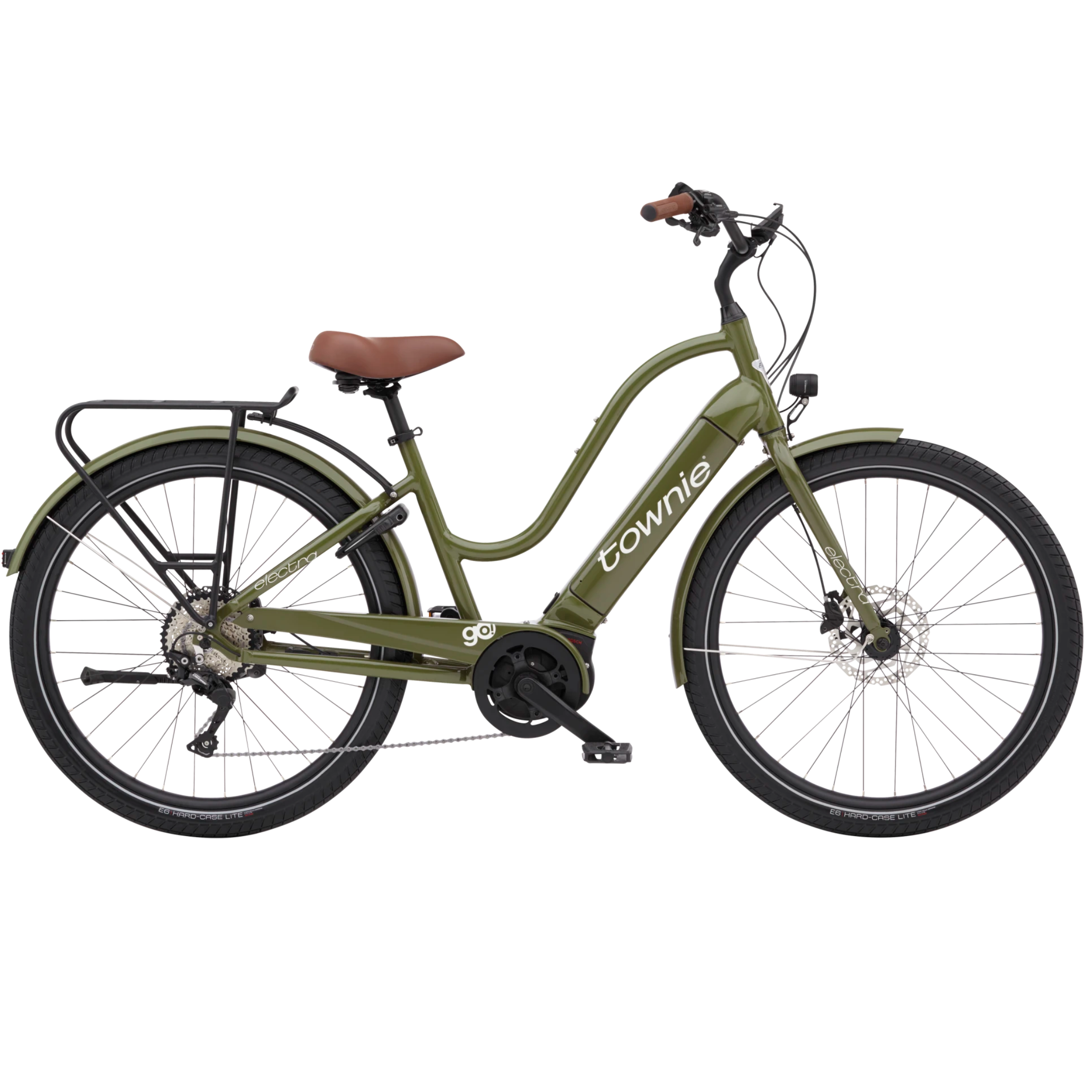 Townie Path Go! 10D EQ med lav på-/afstigning - Olive