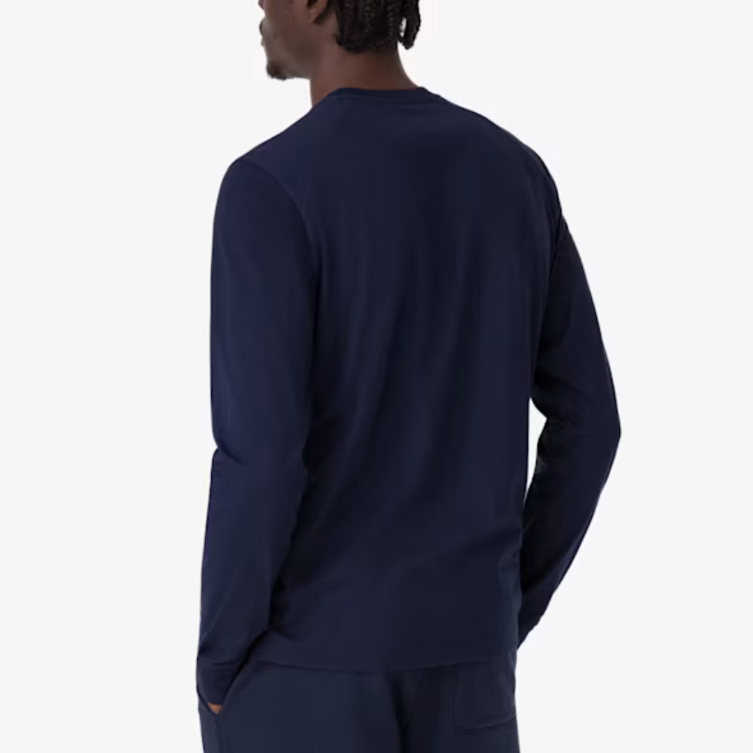 Rapha Men's Long Sleeve Cotton T-shirt Navy