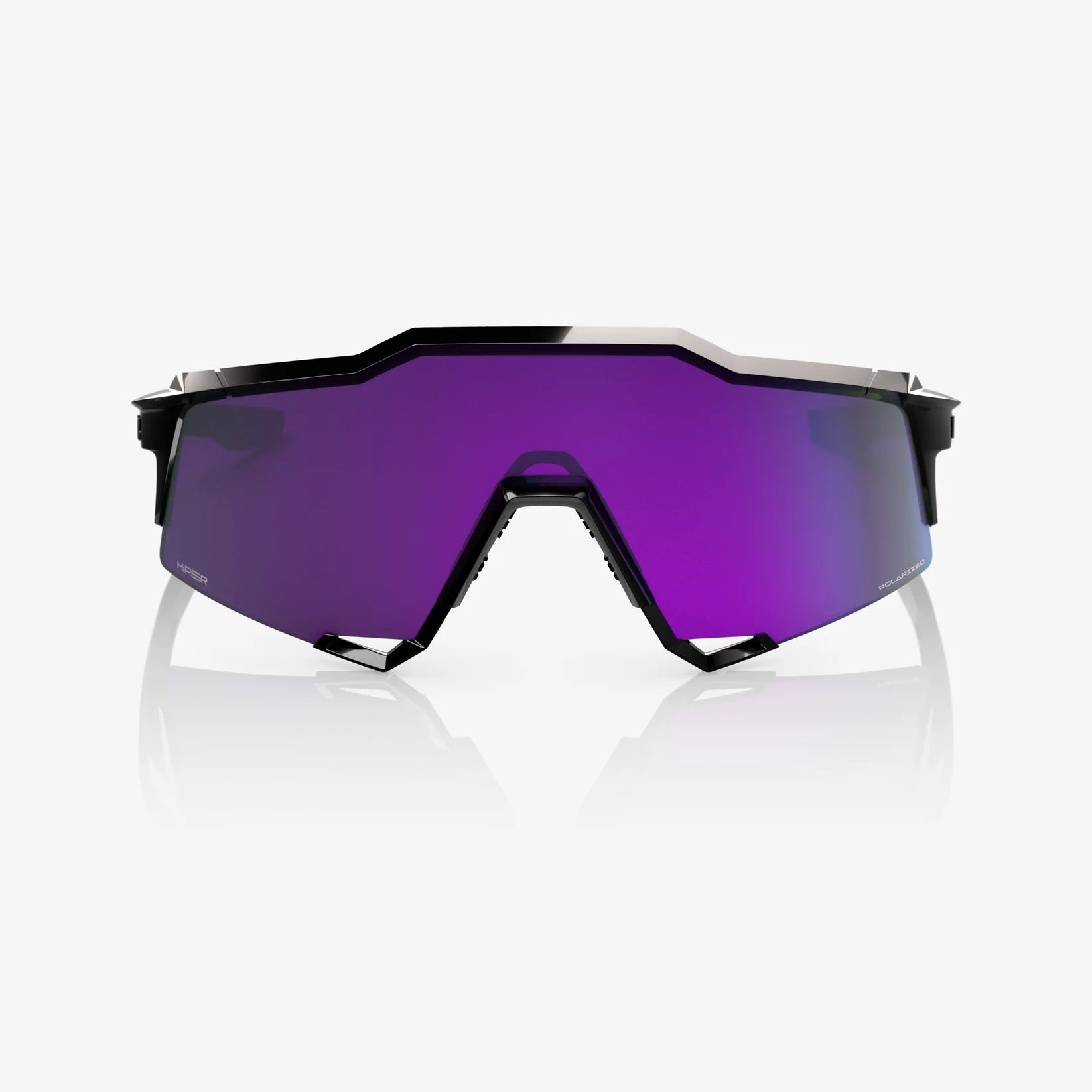 100% SpeedCraft - Polished Black, HiPER® Polarized Lavender Mirror Lens