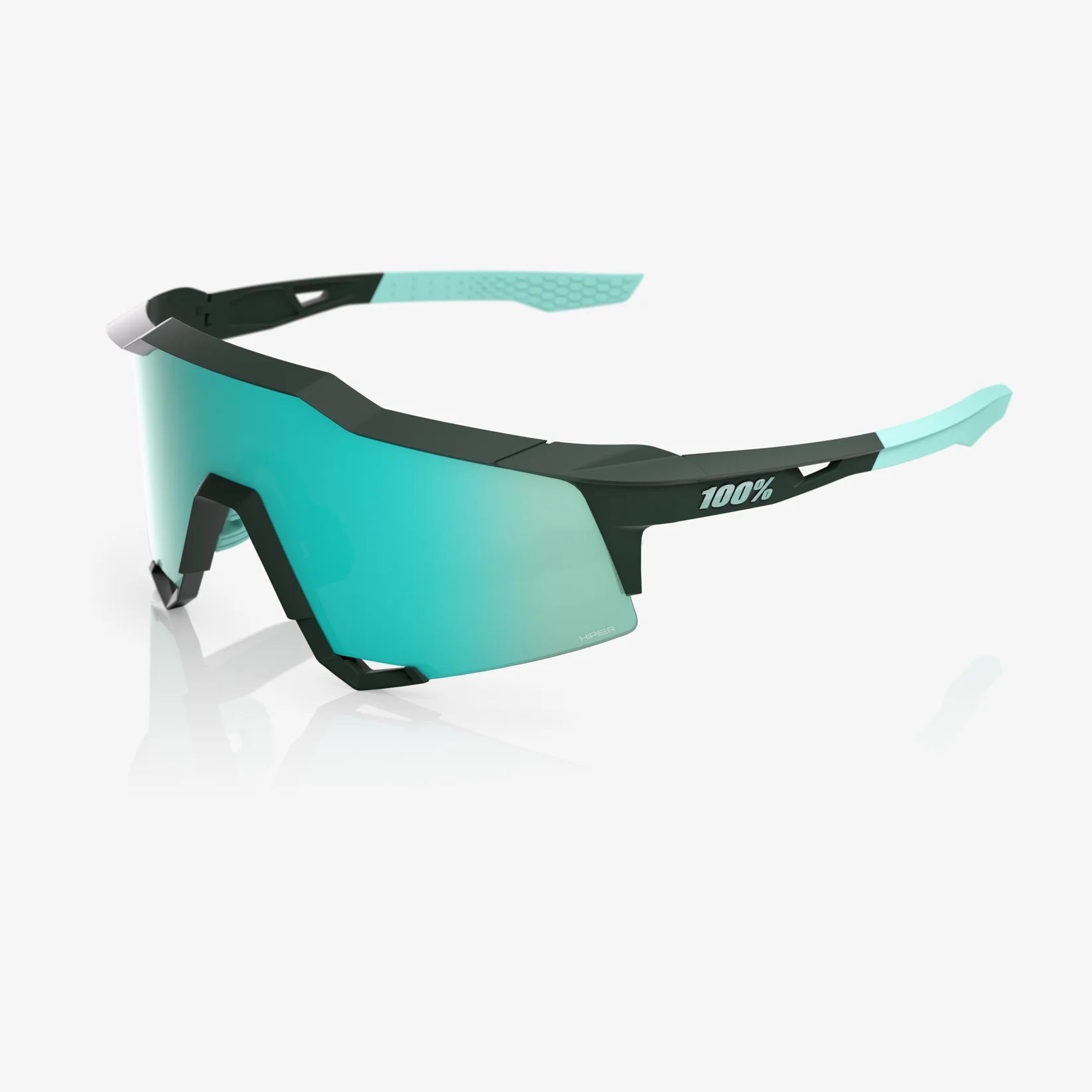 100% SpeedCraft - Soft Tact Juniper, HiPER® Mint Mirror Lens w/ Bonus Clear Lens