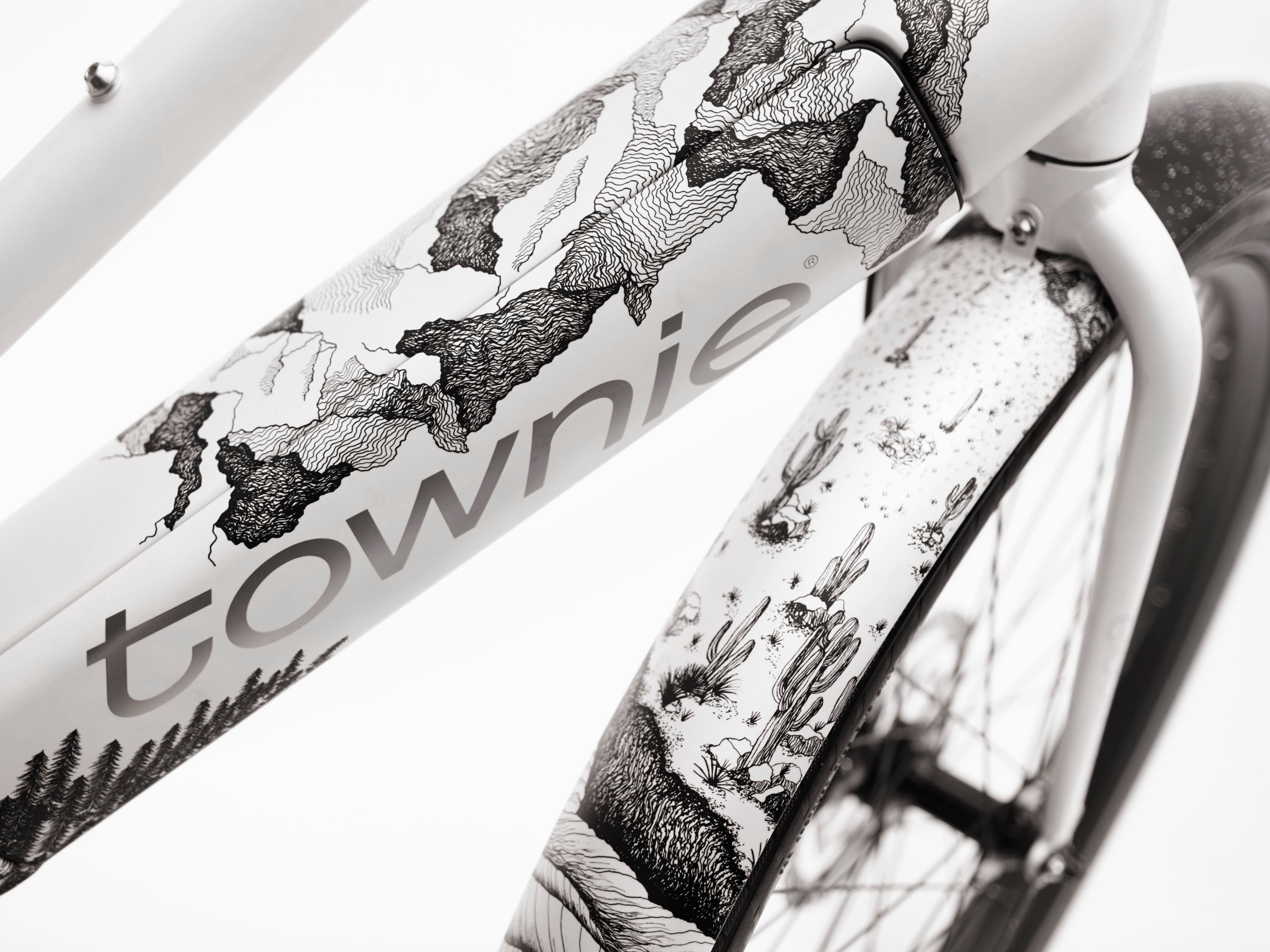 Townie Path Go! 10D EQ med lav på-/afstigning - Pearl White