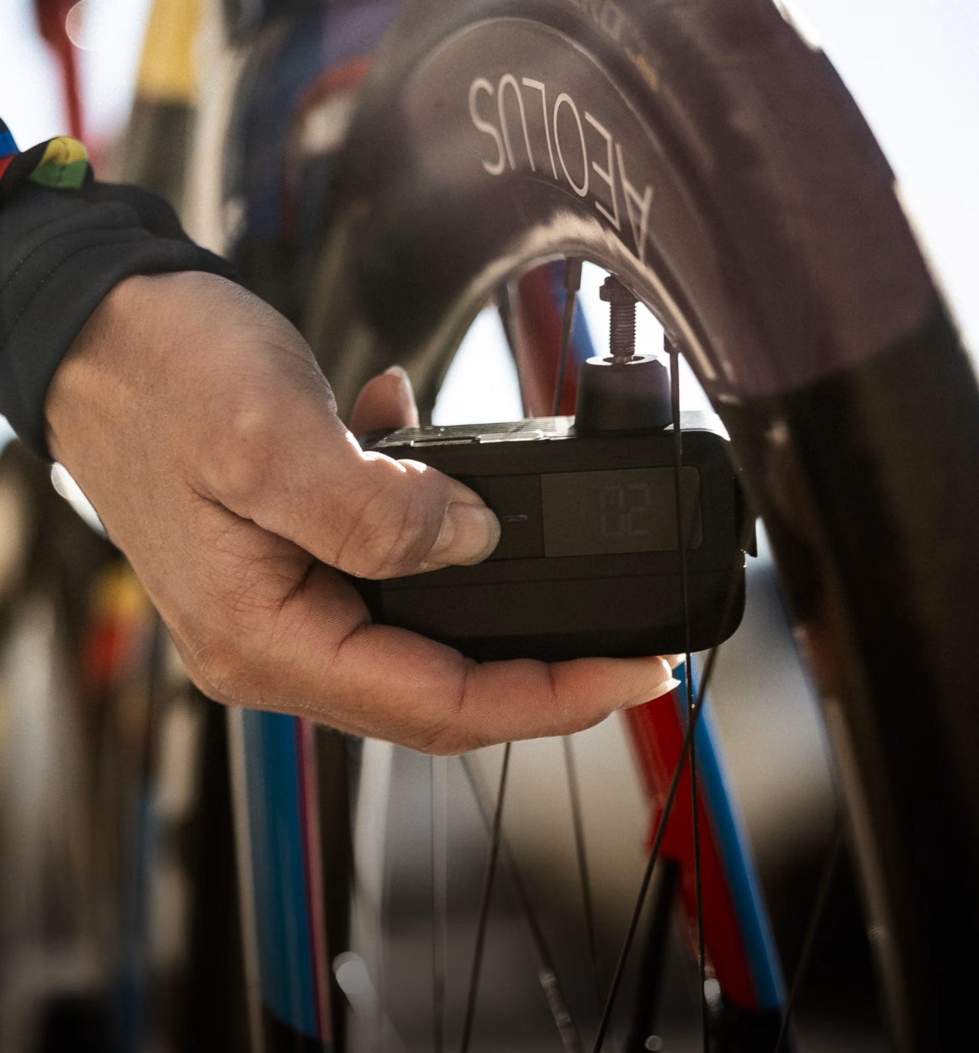 elektronisk cykelpumpe