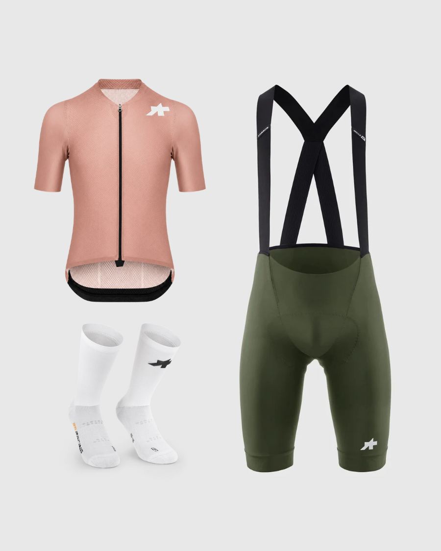 ASSOS - Mens Bundle - Blossom Pink / Moss Green / White