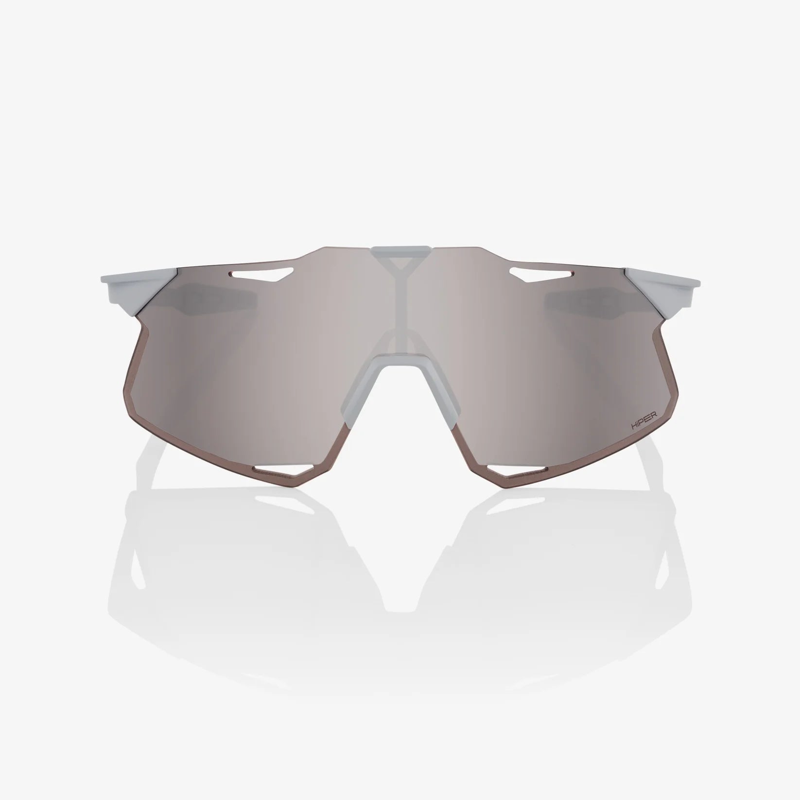 100% Hypercraft - Matte Stone Grey, HiPER® Silver Mirror Lens