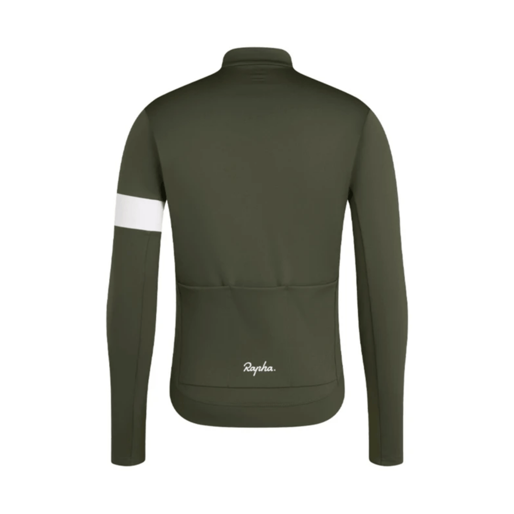 
                  
                    Rapha Men's Core thermal langærmet trøje i mørkegrøn
                  
                