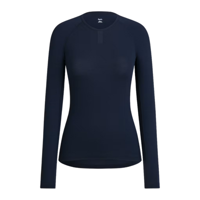 Rapha Women's merino base langærmet trøje i navy