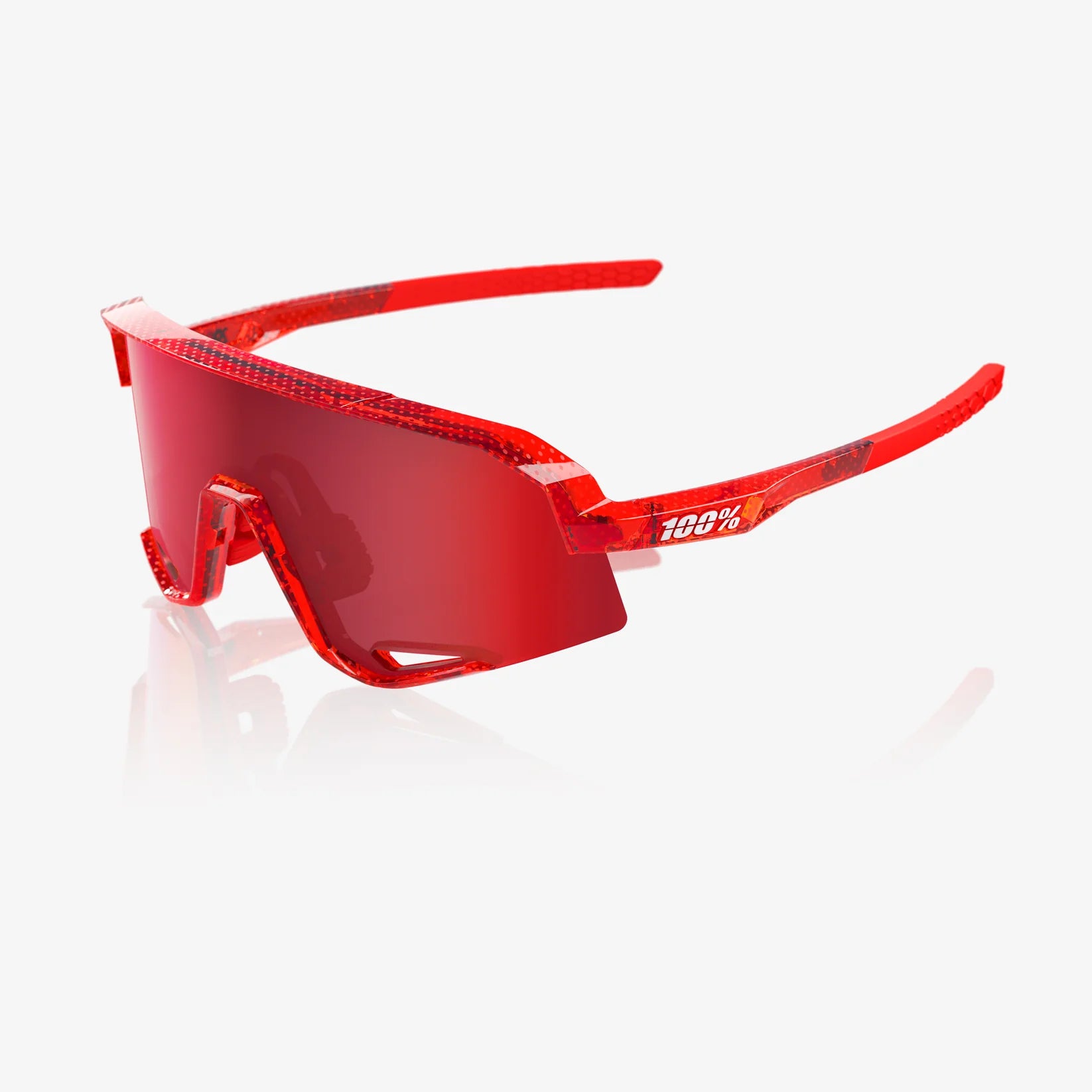 100% Slendale - Campari Translucent Red, HiPER® Fire Red Mirror Lens