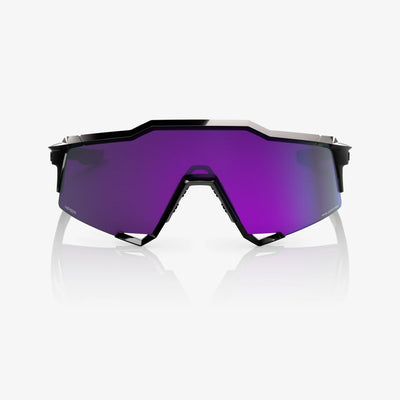 100% SpeedCraft - Polished Black, HiPER® Polarized Lavender Mirror Lens