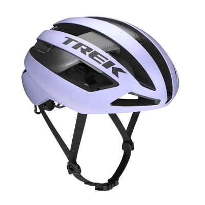 Trek Velocis Mips cykelhjelm i lilla til landevejscykling